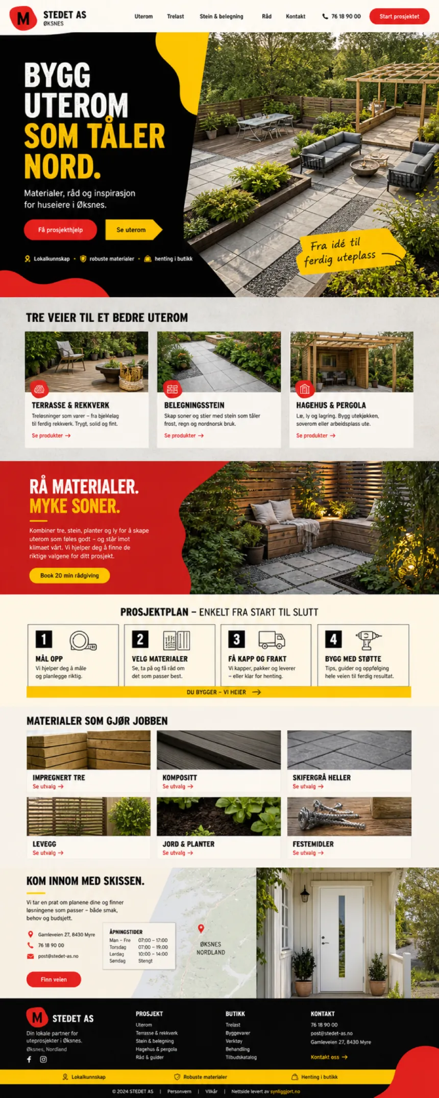 Nettside laget for STEDET